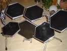 SDSV Pad Set 5-piece blue burst (good condition with normal signs of wear) (2)