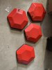 SDS7 MK1 Pad Set 5-piece red (good condition with normal signs of wear) (6)